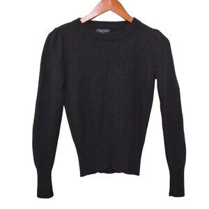 Saks Fifth Avenue Womens Black Cashmere Sweater Sz S Minimalist Capsule Heritage